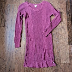 Maroon Sweater Dress